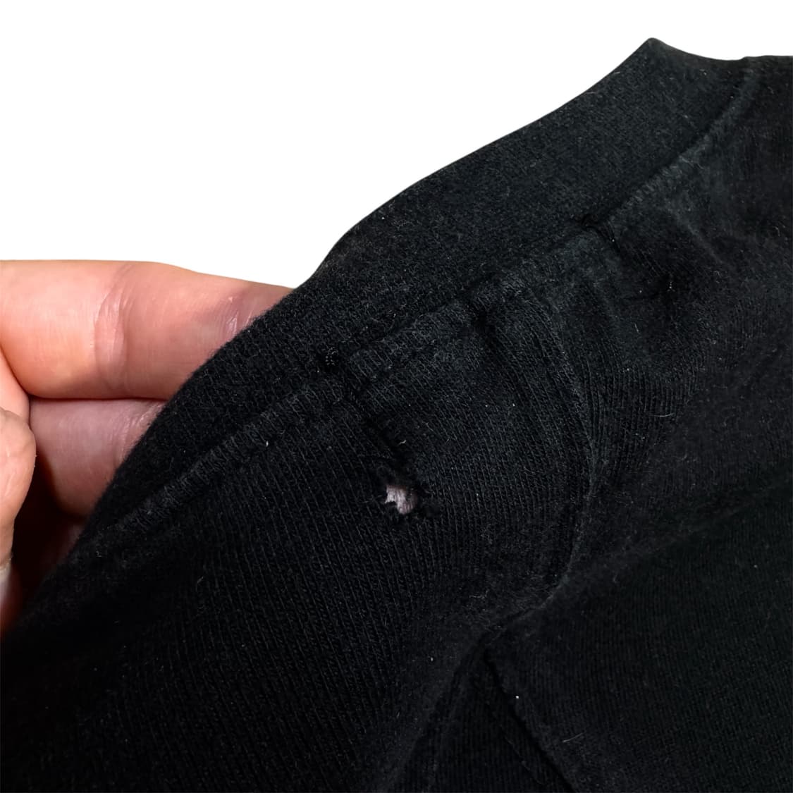 떠그클럽 백 티셔츠 슬림 블랙 상품이미지5