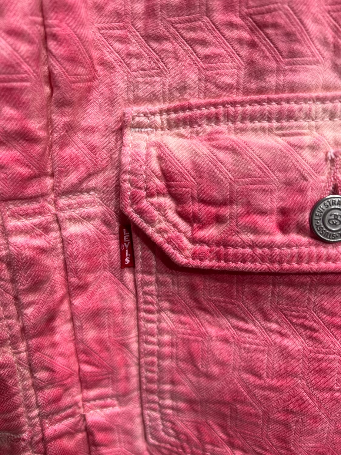 Stussy x Levi’s 스투시 리바이스 자카트 데님 자켓 상품이미지4