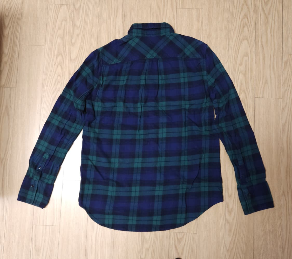 지오다노 코튼 100% 플란넬 패턴 체크셔츠, 긴팔티셔츠 90 상품이미지2