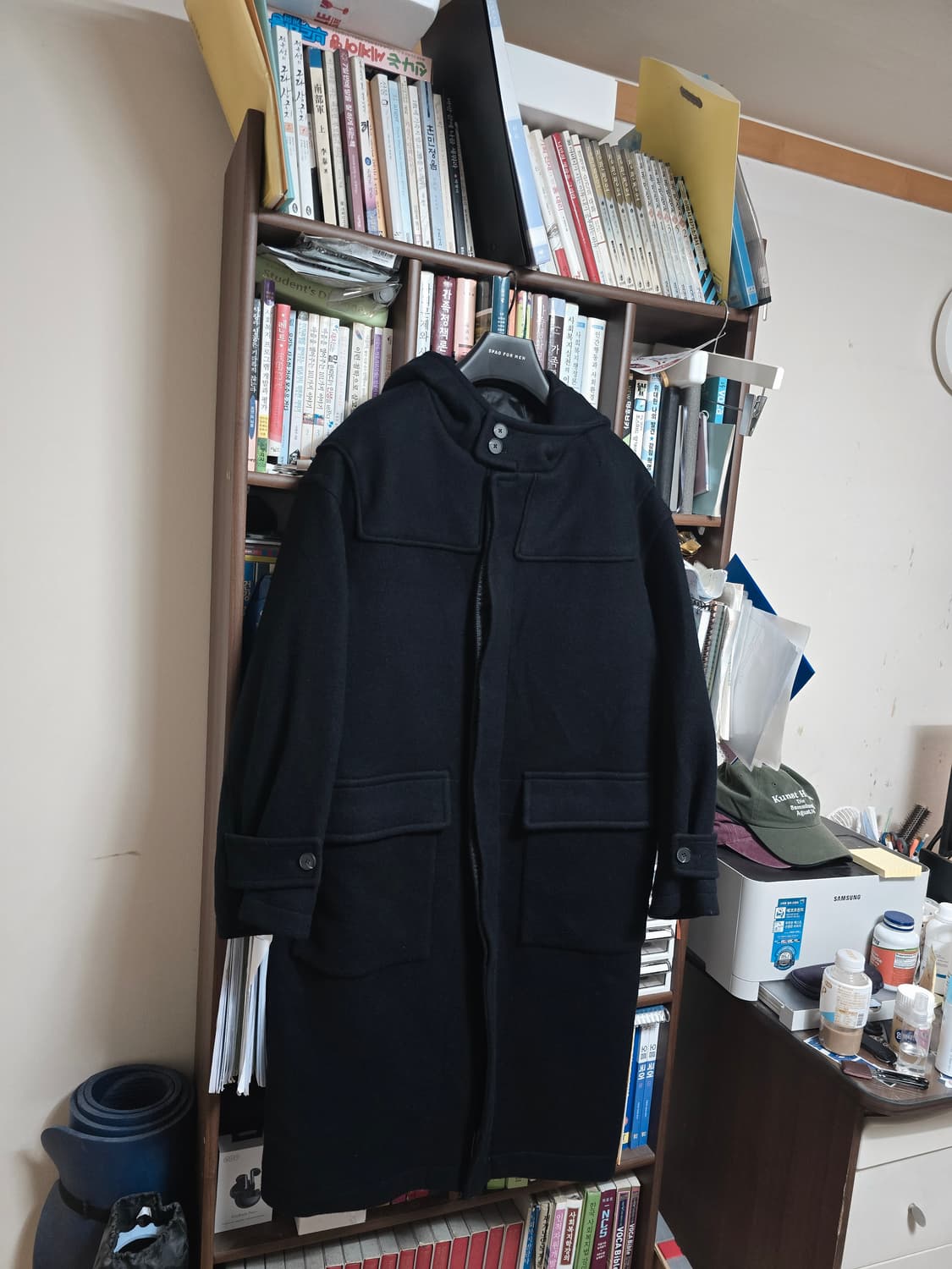 세븐피겨스 후드 더플 코트 다크네이비 L 상품이미지3