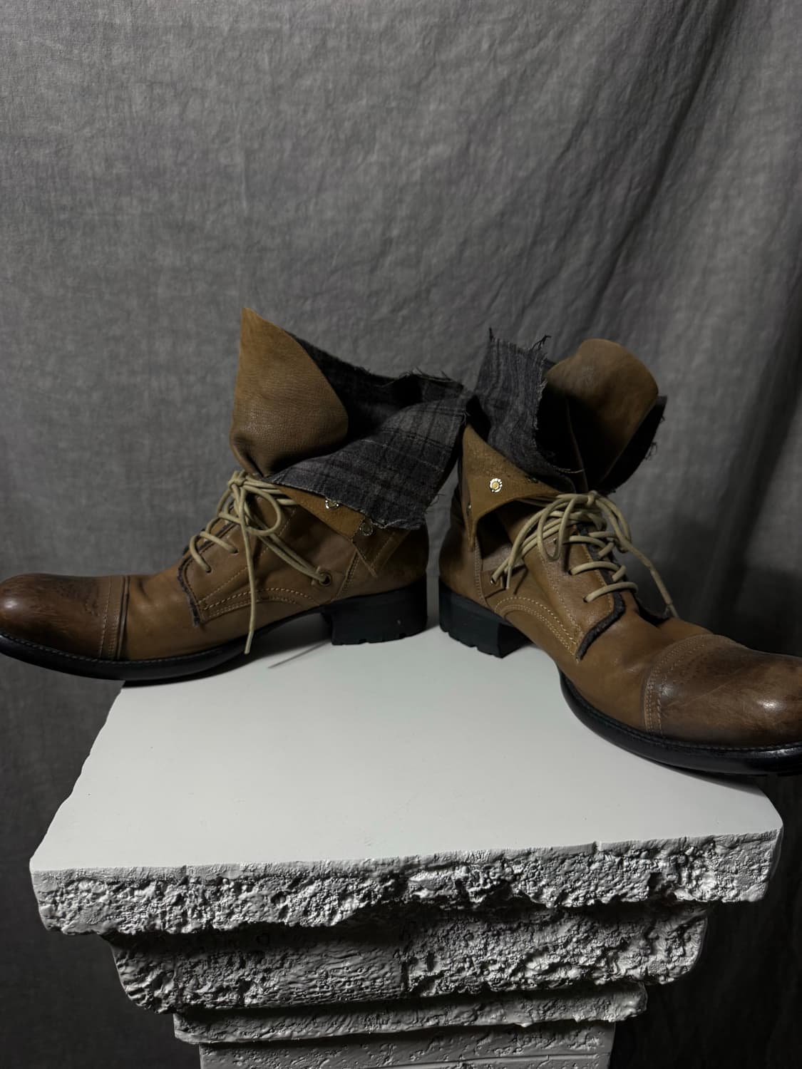 Alfredo Bannister Layered Leather Boots  상품이미지3