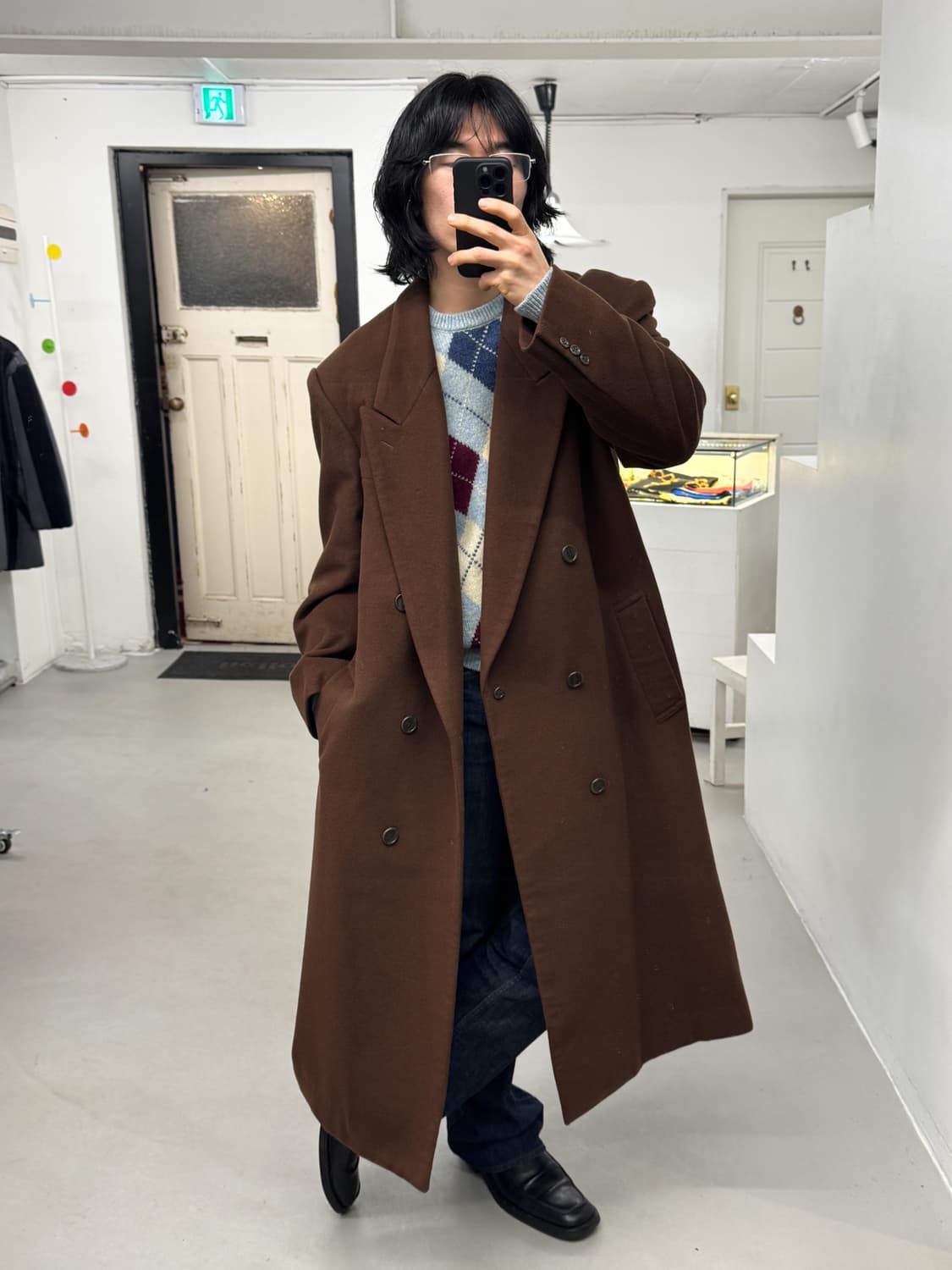 캐시미어 더블 코트 상품이미지1