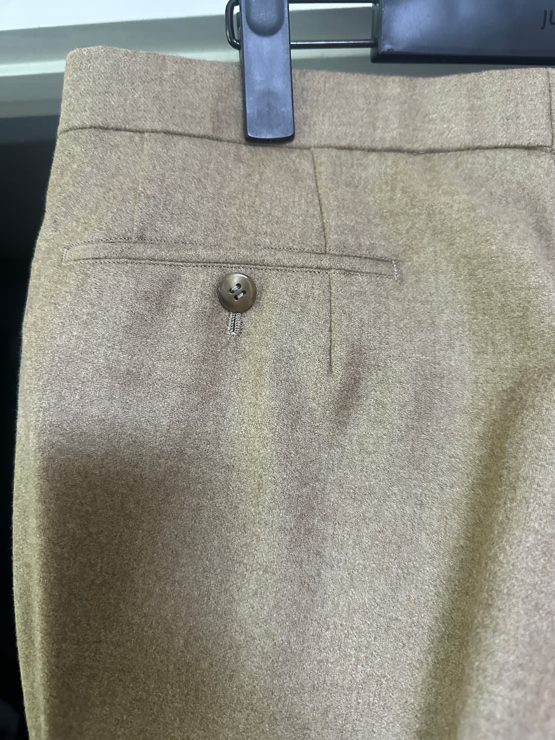 [32] 베이지 울 플란넬 슬랙스 상품이미지4