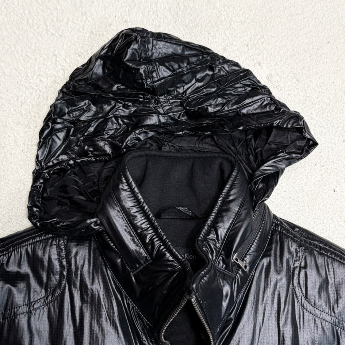 CALVIN KLEIN 더블포켓 모크넥 히든후드 패디드점퍼 M 상품이미지4