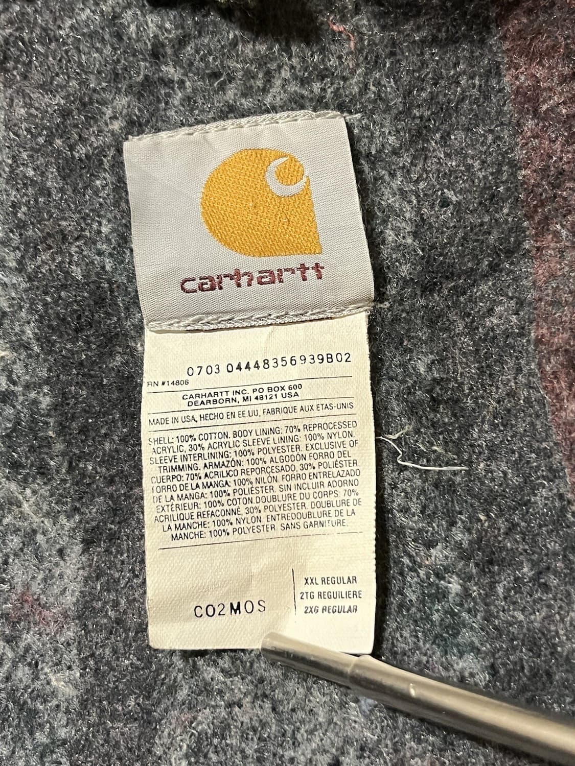 칼하트 C02 디트로이트 자켓 모스 그린 상품이미지4