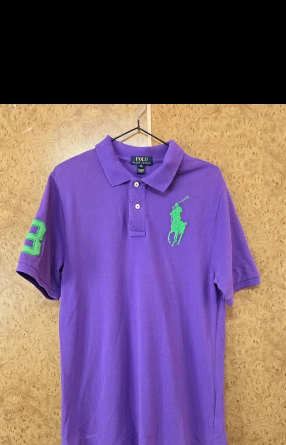 폴로 랄프로렌 퍼플 빅포니 반팔 카라티 M 상품이미지1