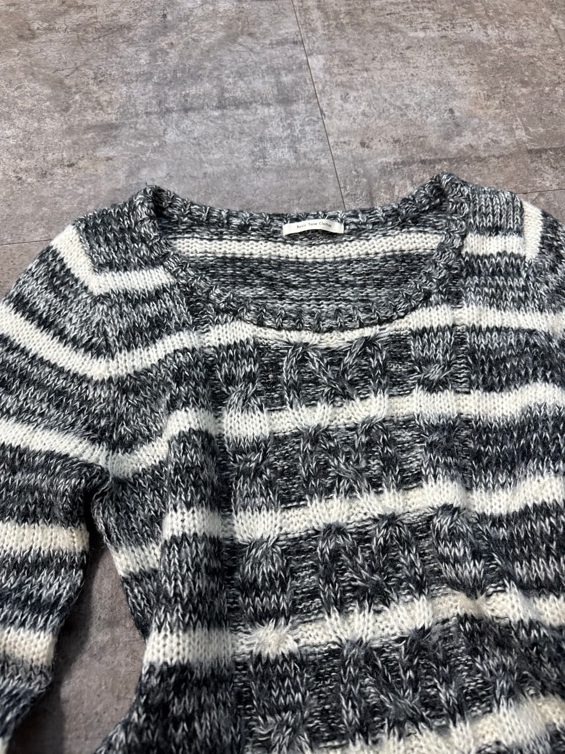 케이블 니트 원피스 프릴 이너 2pcs SET 상품이미지5