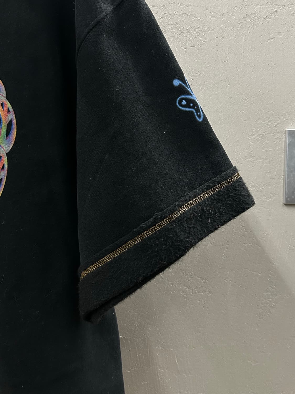 비건타이거 하트 래빗 반팔 티셔츠 블랙 상품이미지4