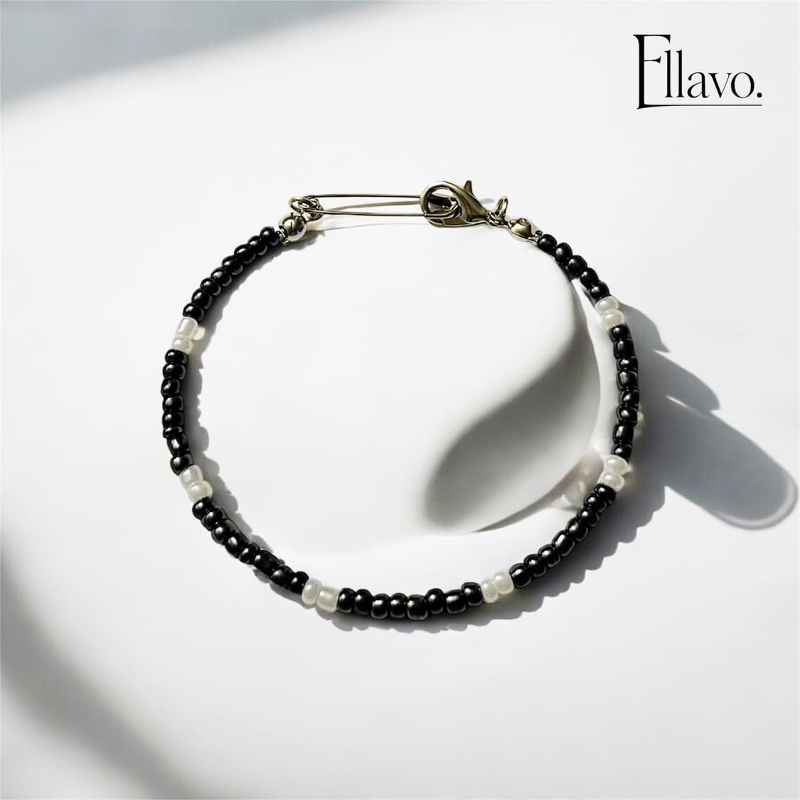 Ellavo Black Pearline Beads Bracelet 상품이미지3