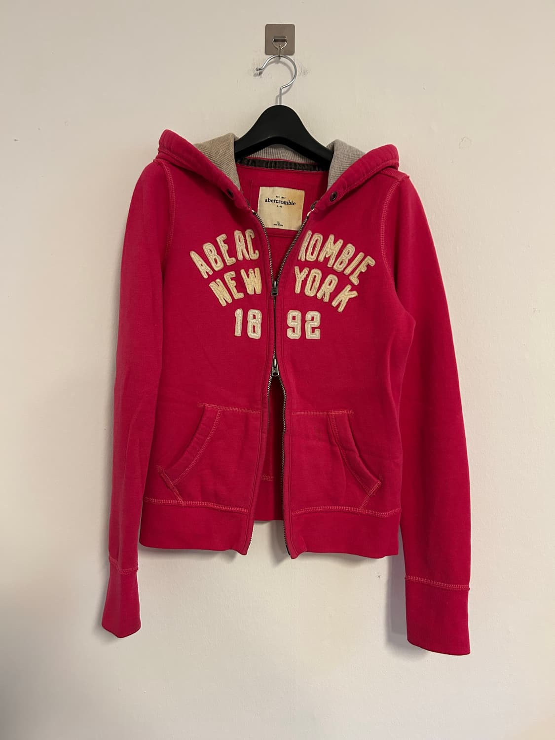 아베크롬비 핑크 투웨이 후드집업 상품이미지3