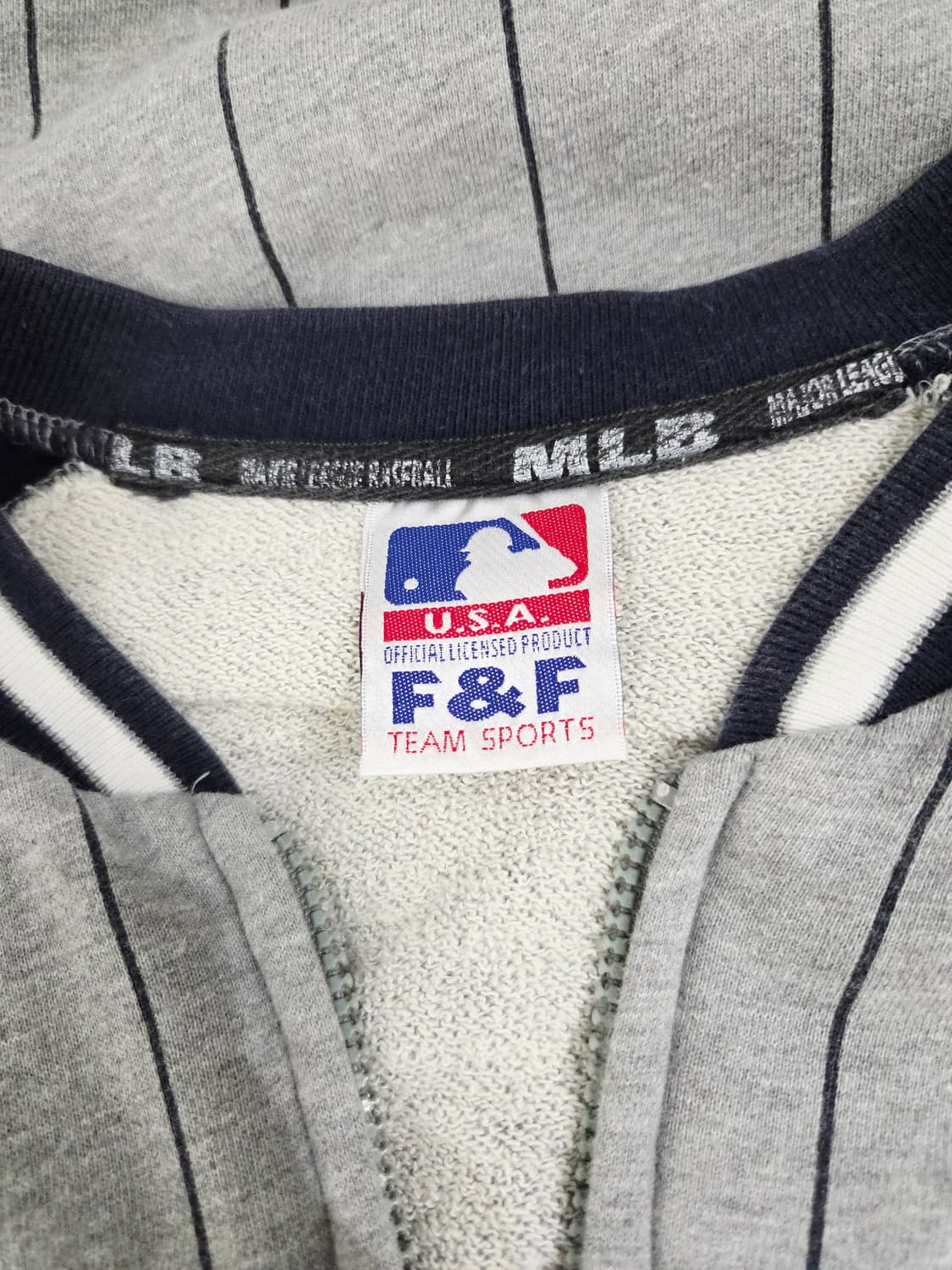 MLB 뉴욕 양키스 코튼 집업 베이스볼 져지_95 상품이미지5