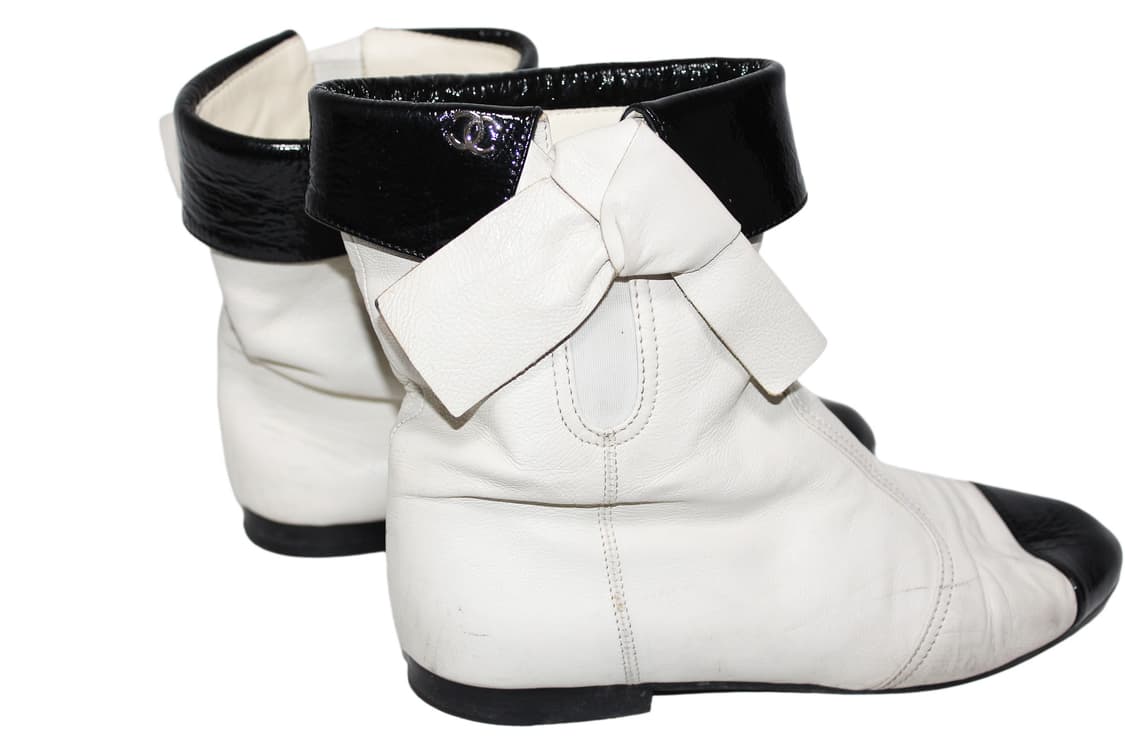 ✨ Chanel Vintage Two-Tone Ankle Boots ✨ 상품이미지6
