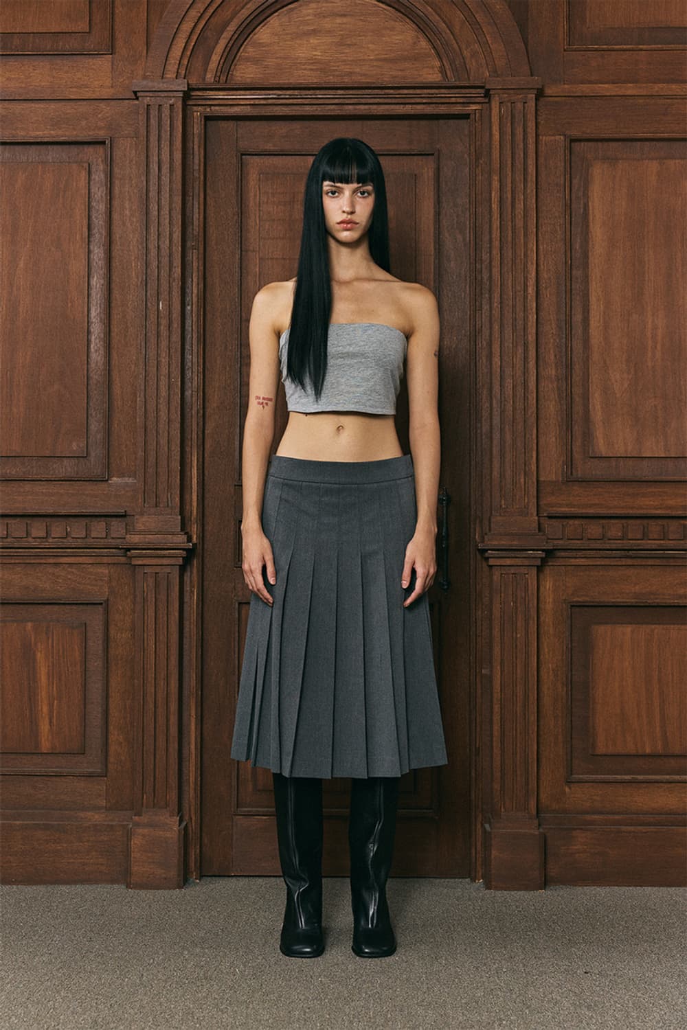 Toomuchtax PLEATS MIDI SKIRT s사이즈 상품이미지2
