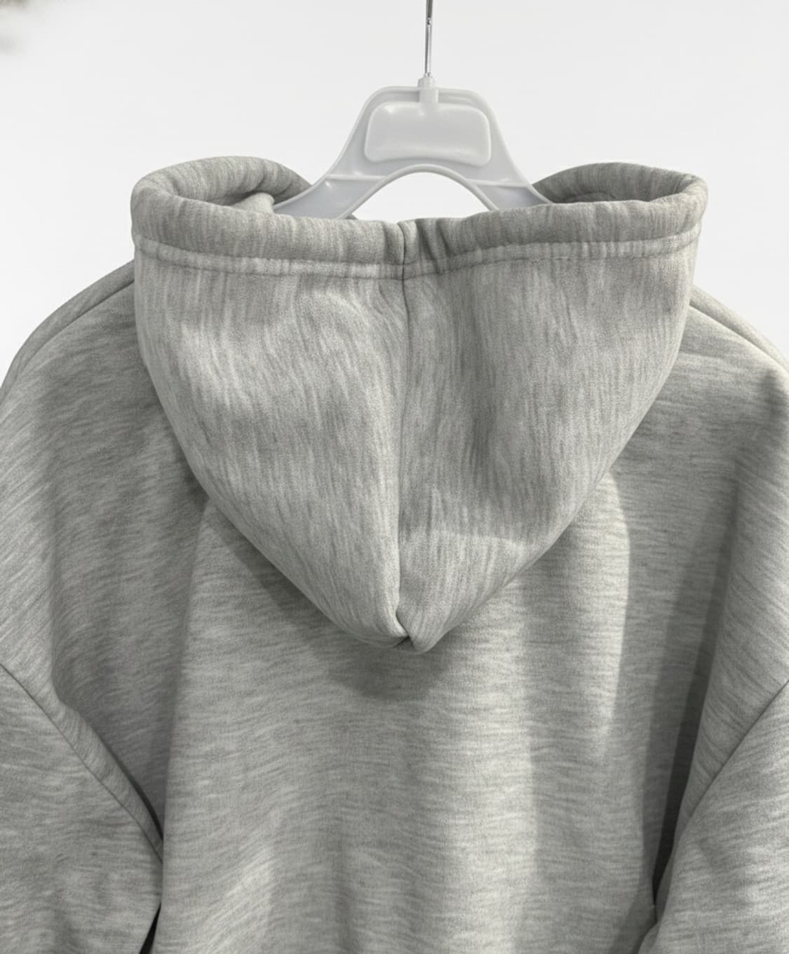 회색 오버핏 남여 공용 후드티 상품이미지4