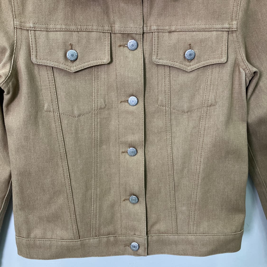 헬무트랭 카멜 주보토 데님 트러커 자켓 38 상품이미지5