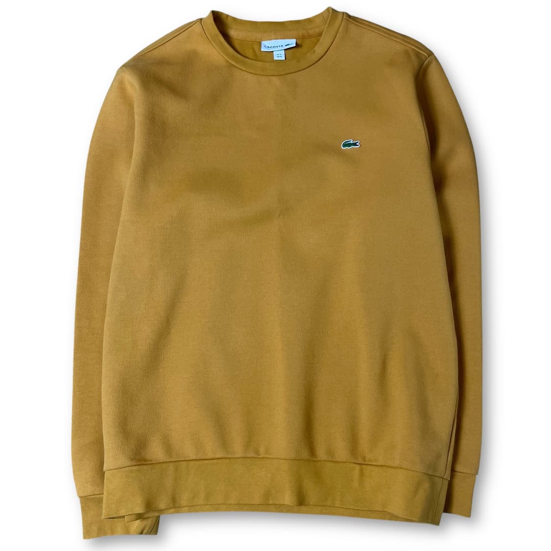 라코스테 로고패치 머스타드 맨투맨 M 상품이미지1