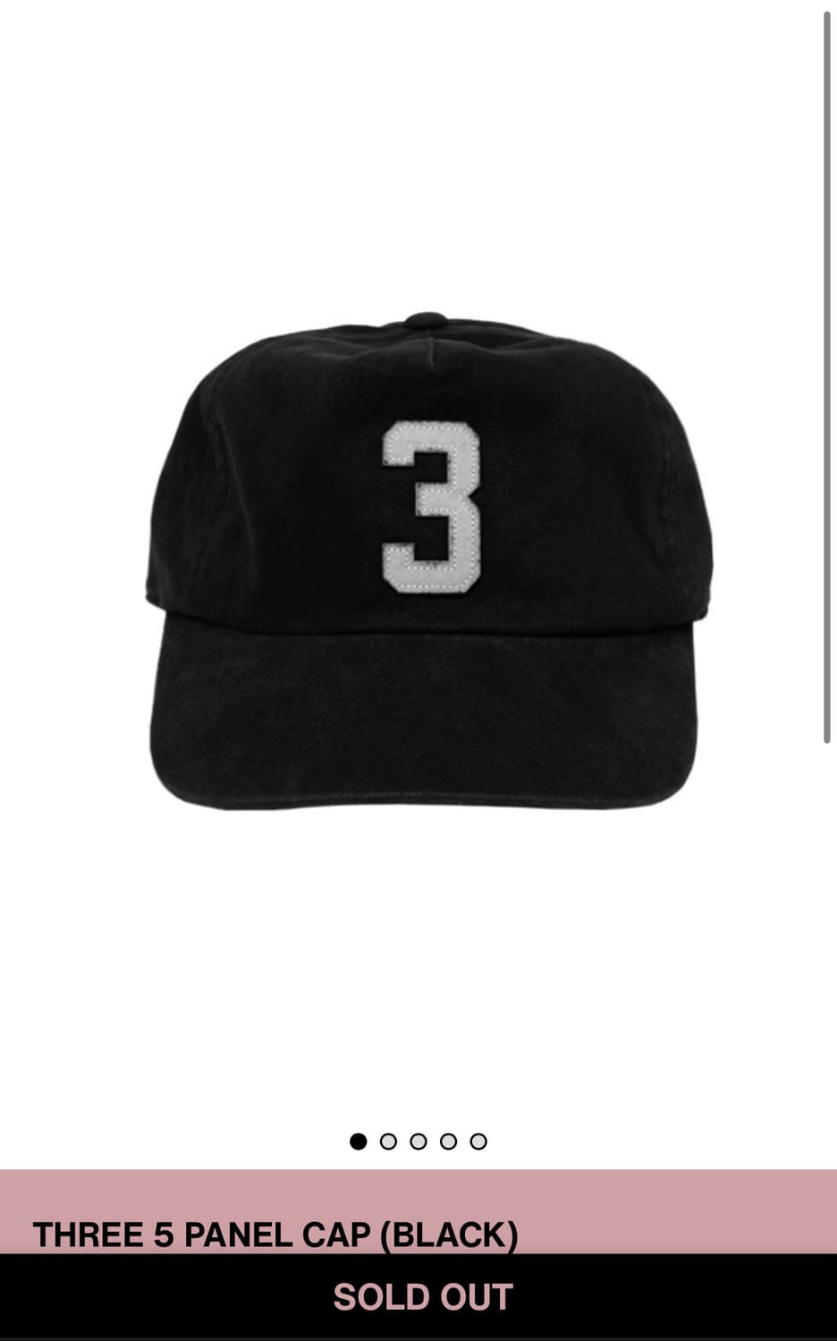 컬렉트피시스 THREE 5 PANEL CAP 캡 모자 상품이미지1