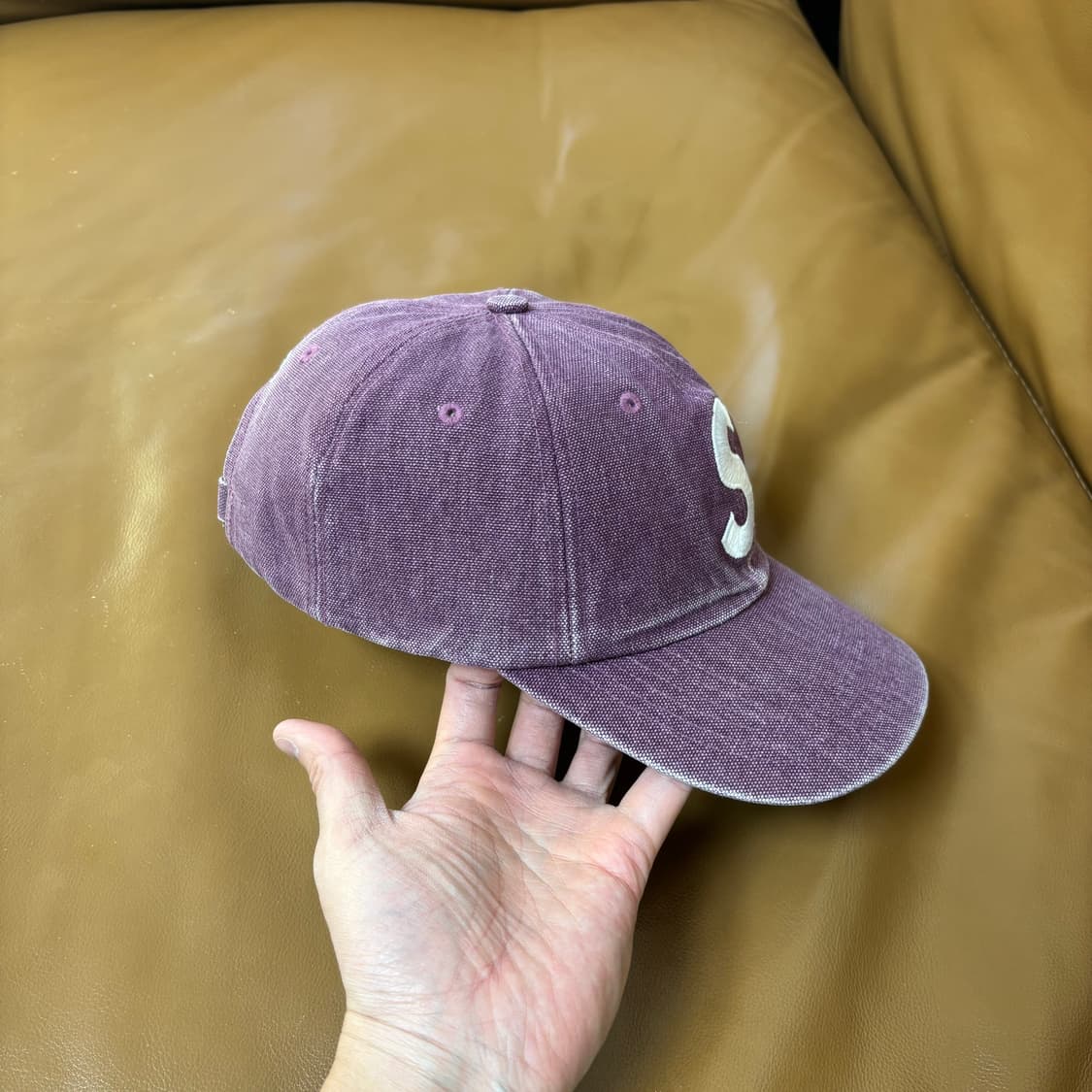 슈프림 S로고 6패널 볼캡 모자 피그먼트 퍼플 상품이미지3