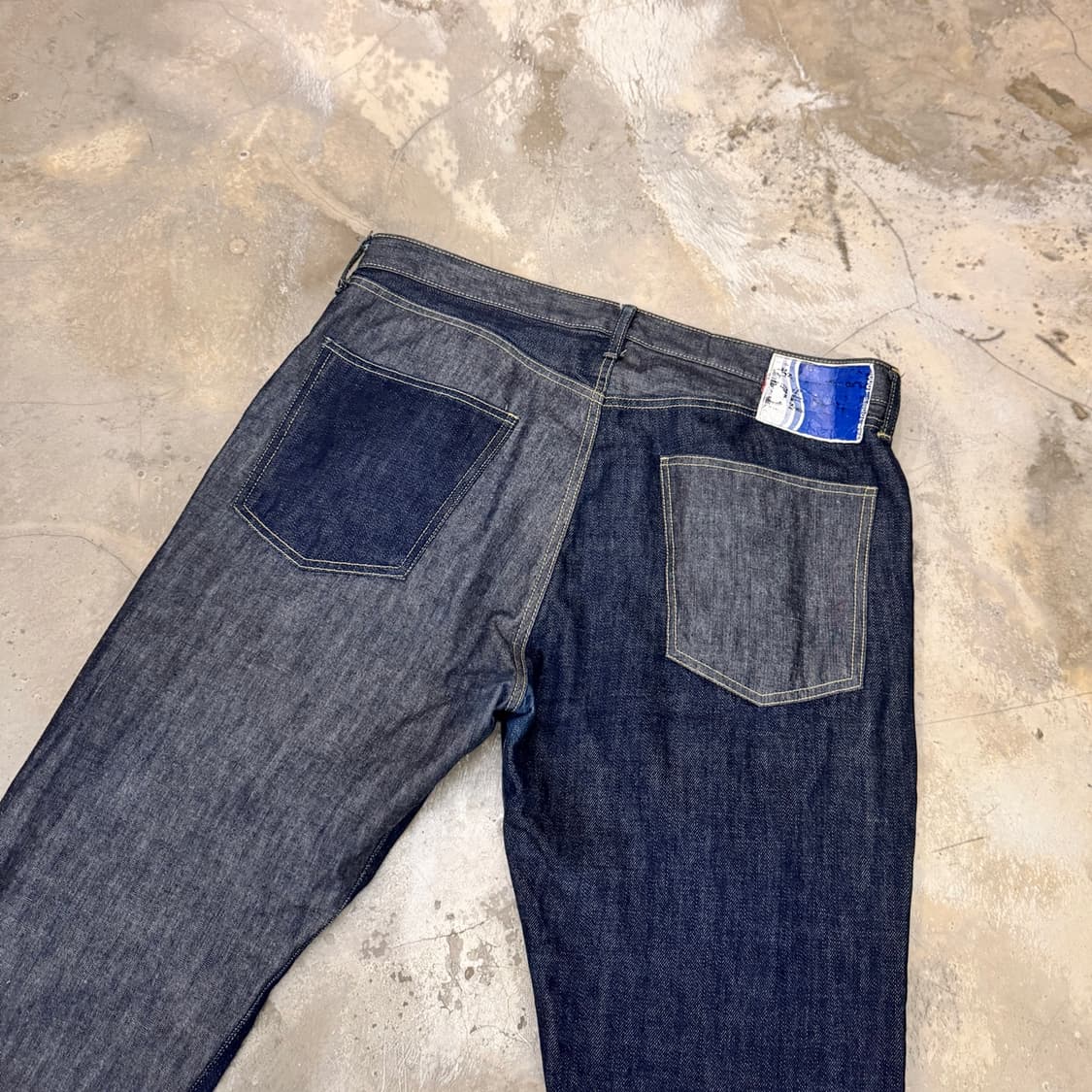 캐피탈 투톤 데님 팬츠 블루 상품이미지4