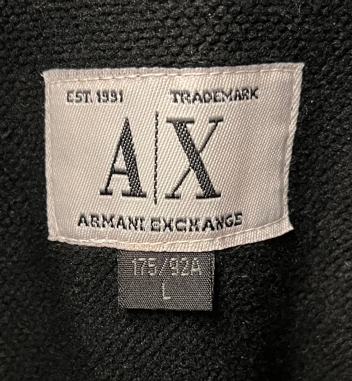 아르마니 Armani Exchange 블랙 벨티드 코트 L 상품이미지4