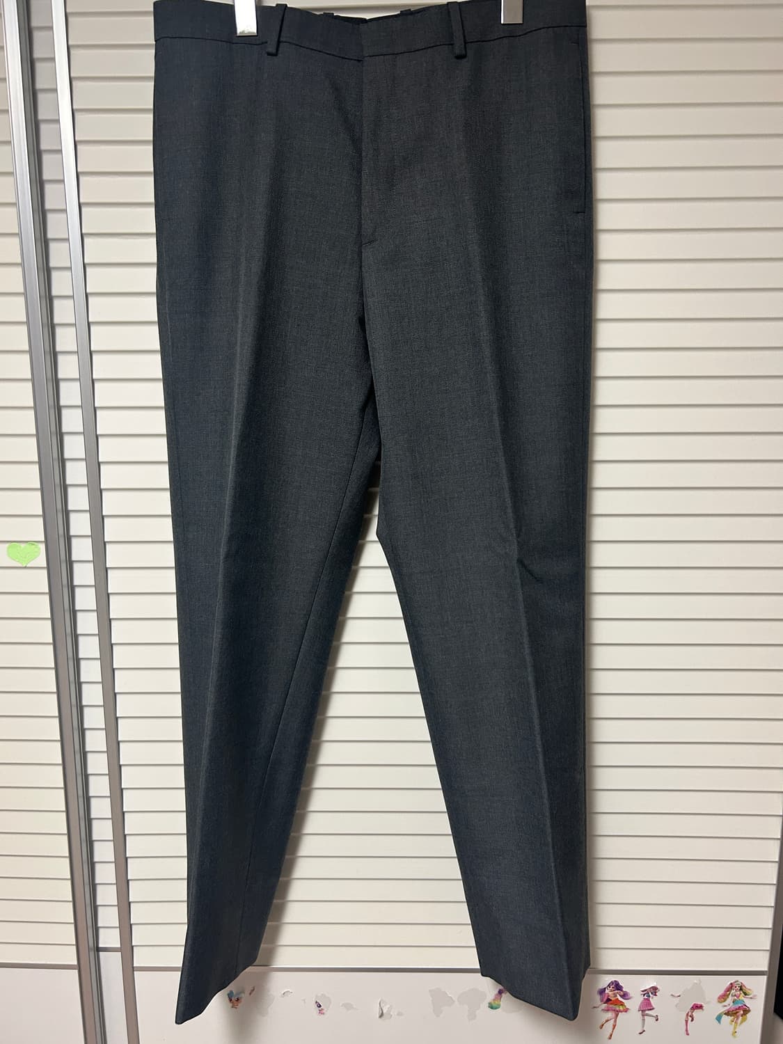 포터리 울 개버딘 슬랙스 미드그레이 상품이미지1