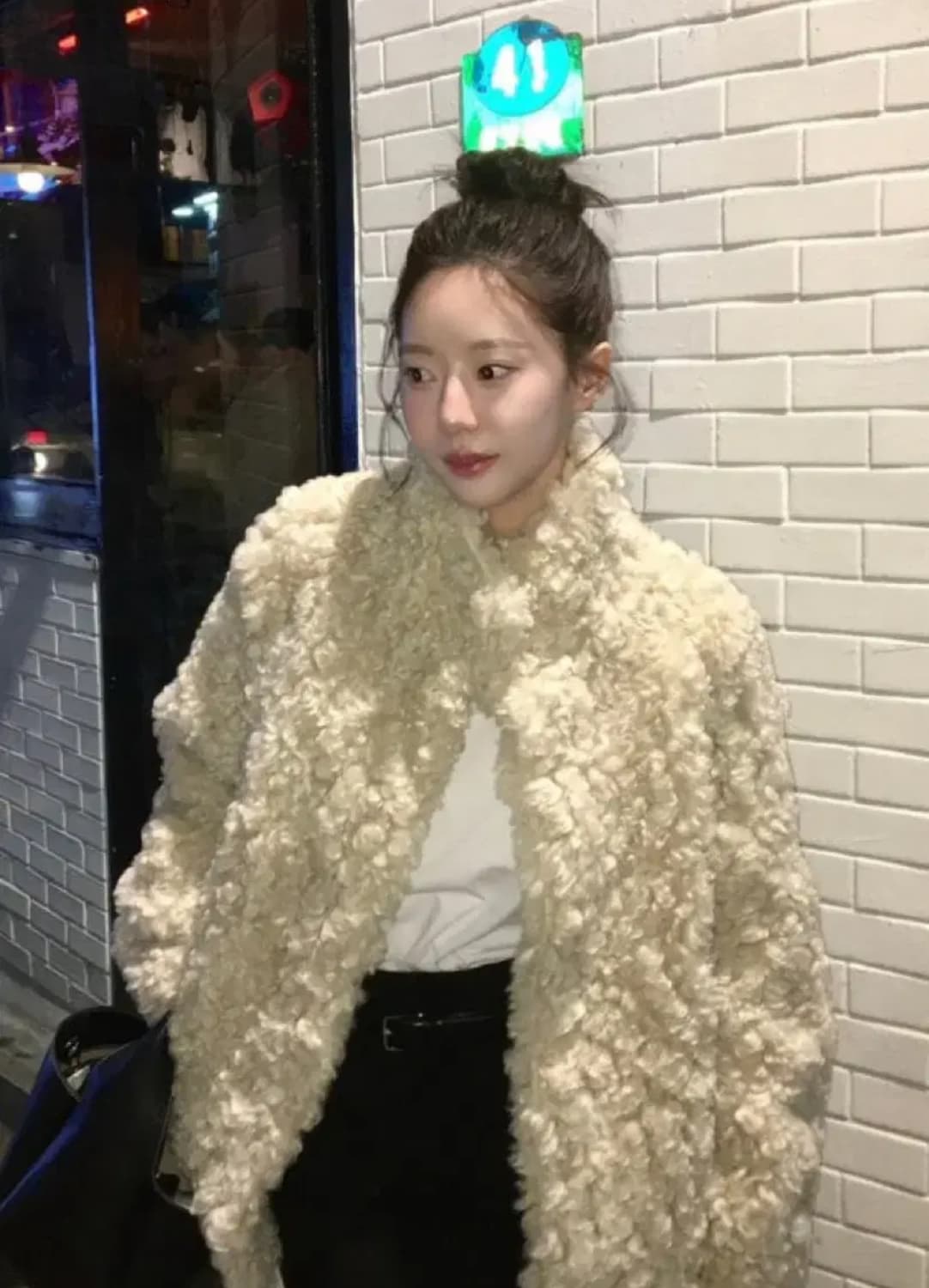 노티아 시어링 하이넥 퍼자켓 상품이미지4