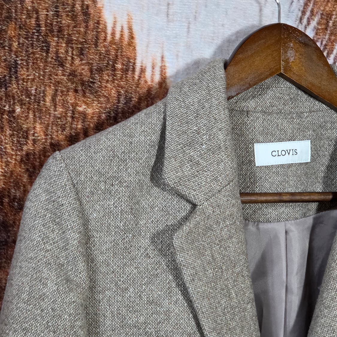 베이지 오트 더블 버튼 블레이저 숏자켓 상품이미지2