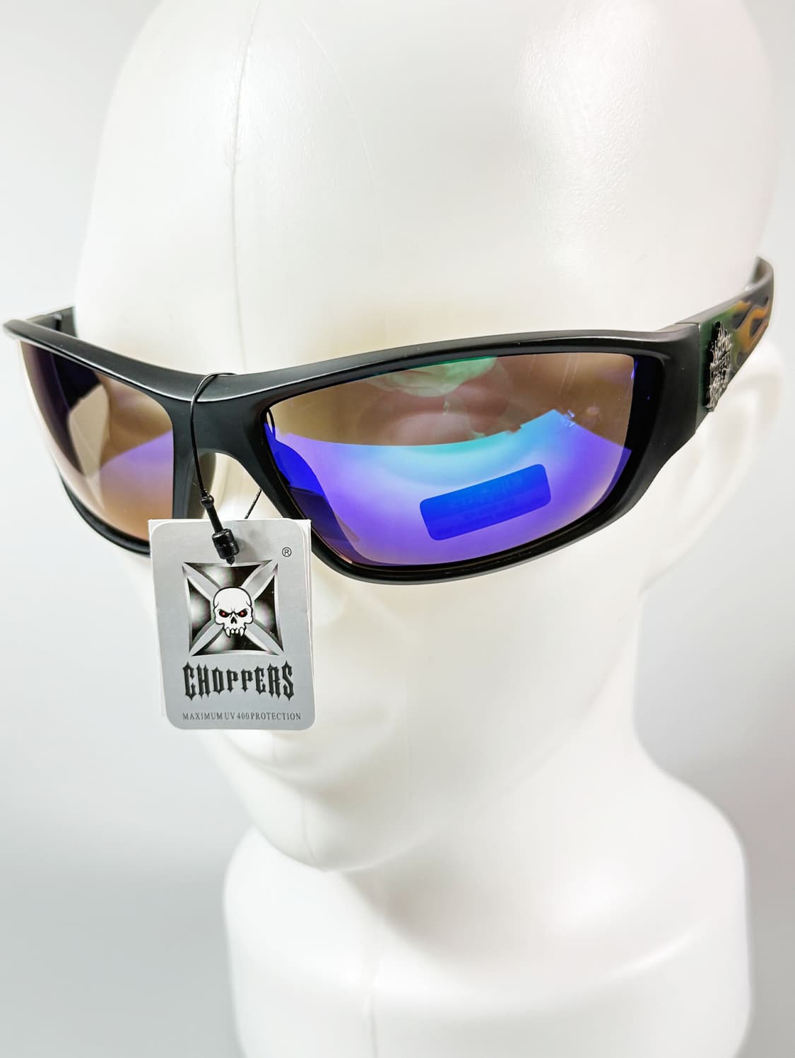 CHOPPERS 맷블랙 랩어라운드 스포티 바이커 빈티지 선글라스 상품이미지9