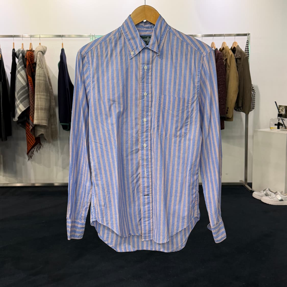 [S] GITMAN BROS 짓먼브로스 스트라이프셔츠 상품이미지1