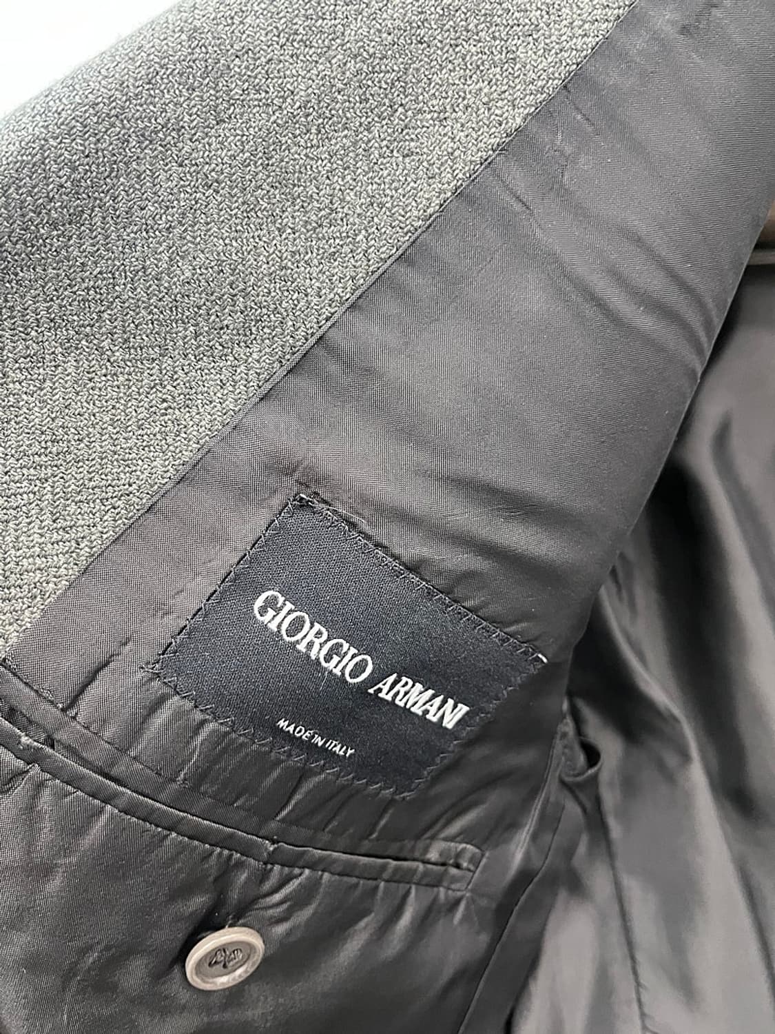 100) 조르지오알마니 캐시미어 헤링본 자켓 상품이미지9