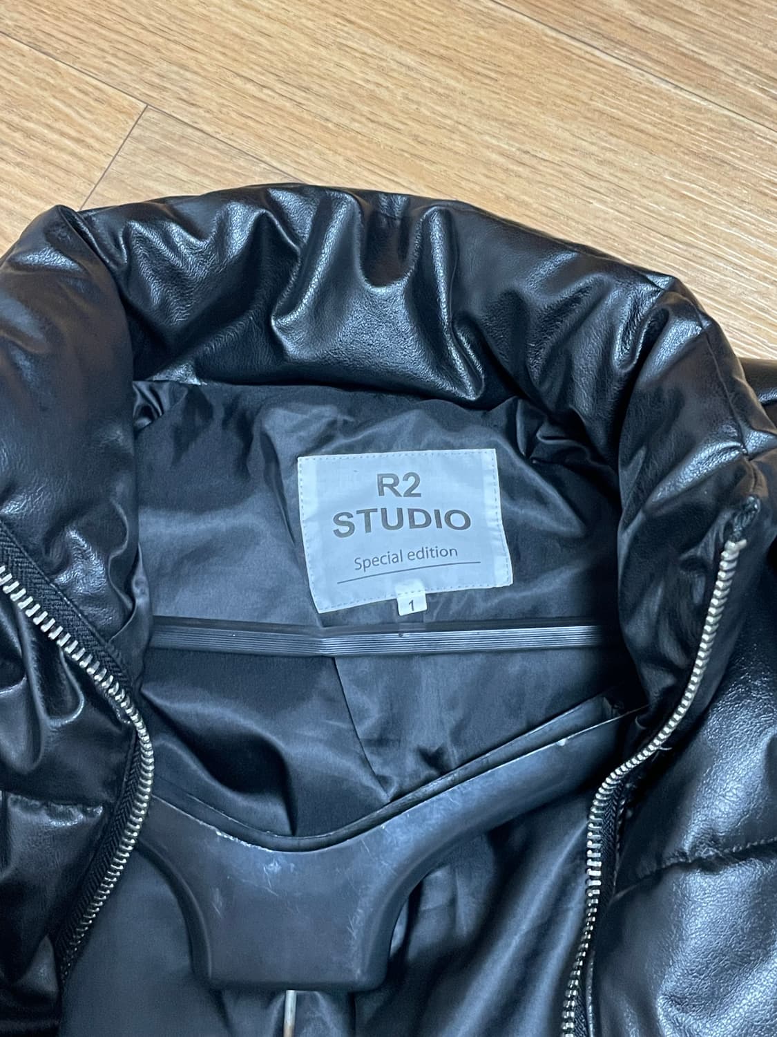 레더 가죽 패딩 상품이미지3