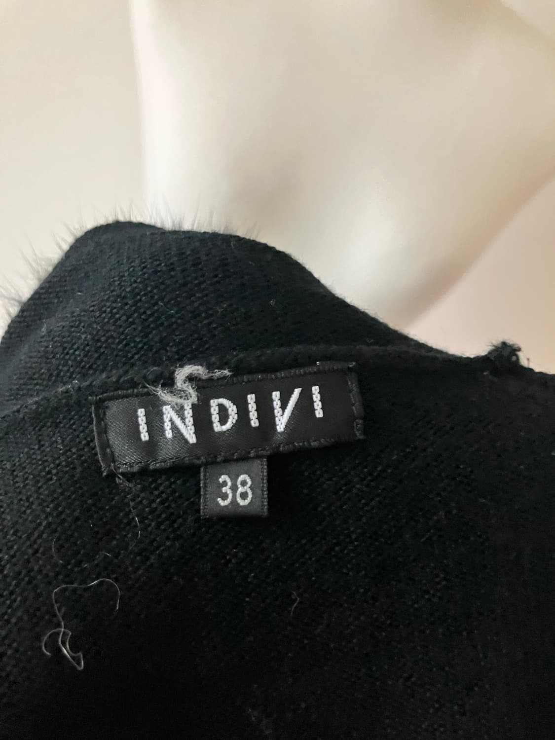 INDIVI 울니트 후드집업 울100%, 폭스퍼 상품이미지6