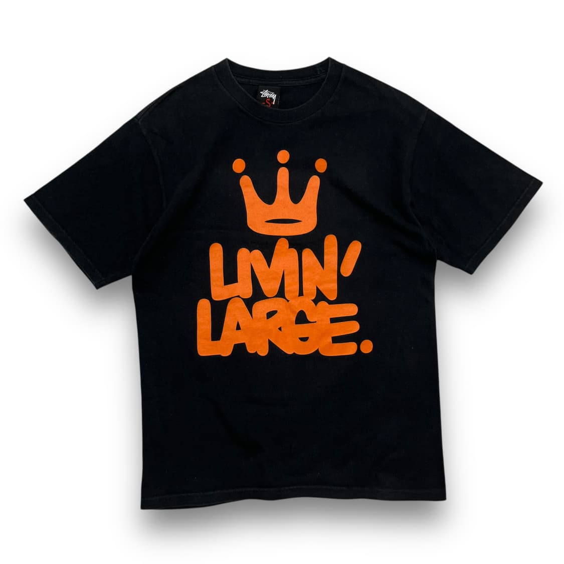 Stussy 00s LIVIN LARGE Dark T-shirt 상품이미지2