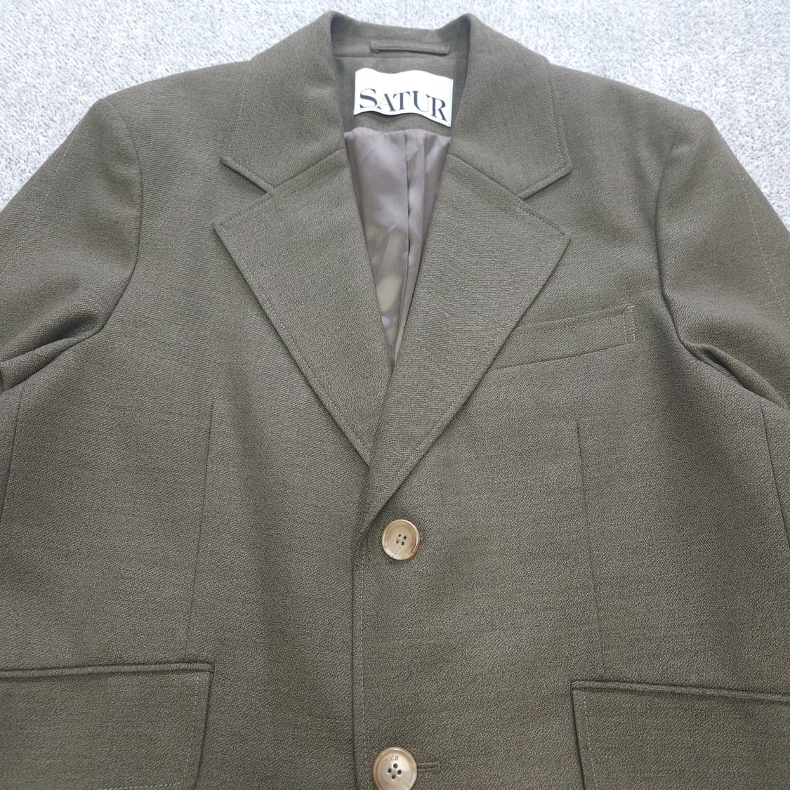 세터 투 버튼 블레이저 자켓 L 상품이미지2