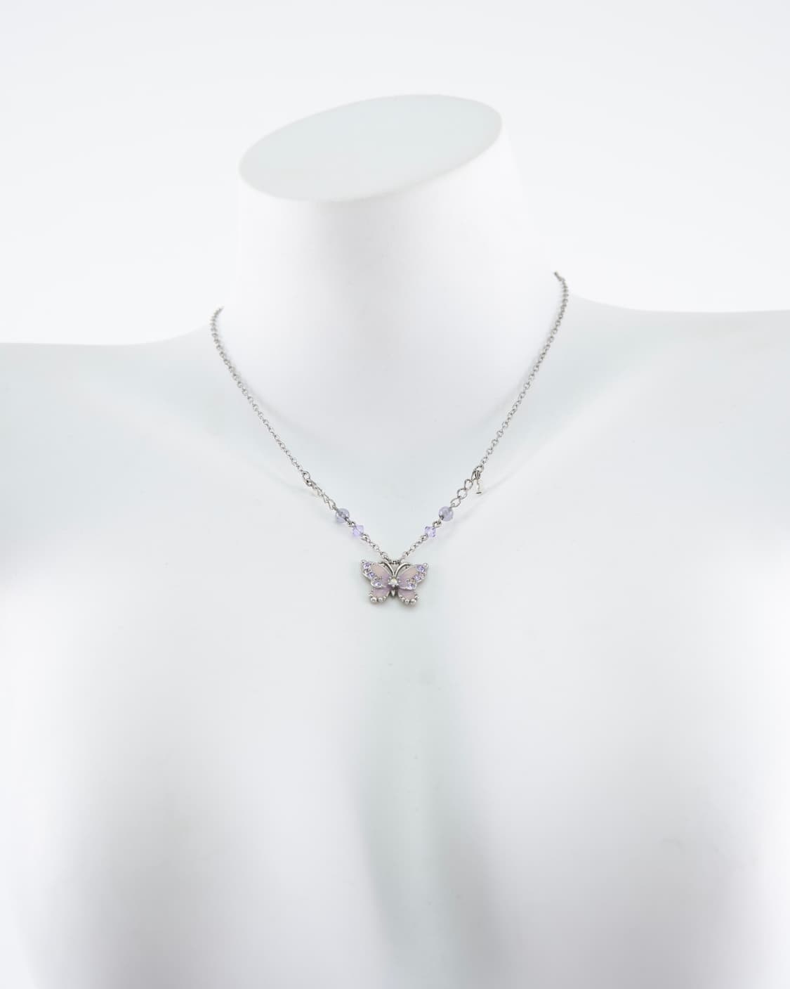 Anna sui 뮤트퍼플 큐빅 포이트 목걸이 상품이미지3