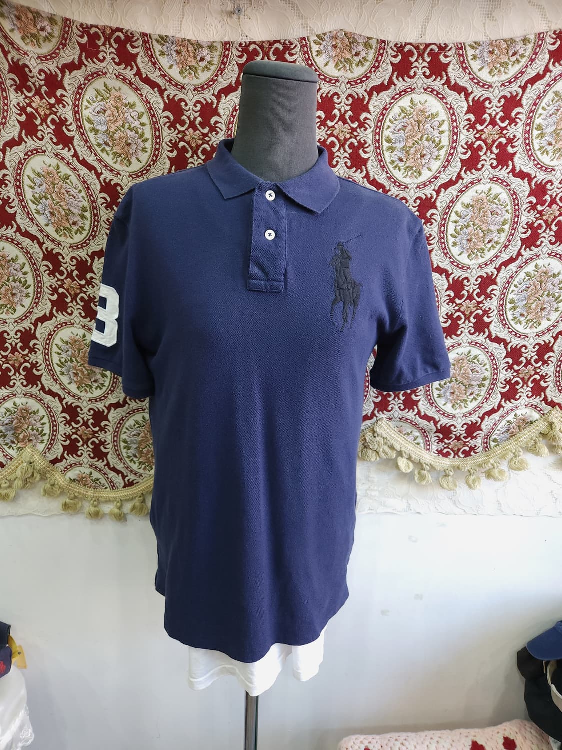 폴로 랄프로렌 네이비 빅포니 pk 반팔 카라티 유럽판

 상품이미지1