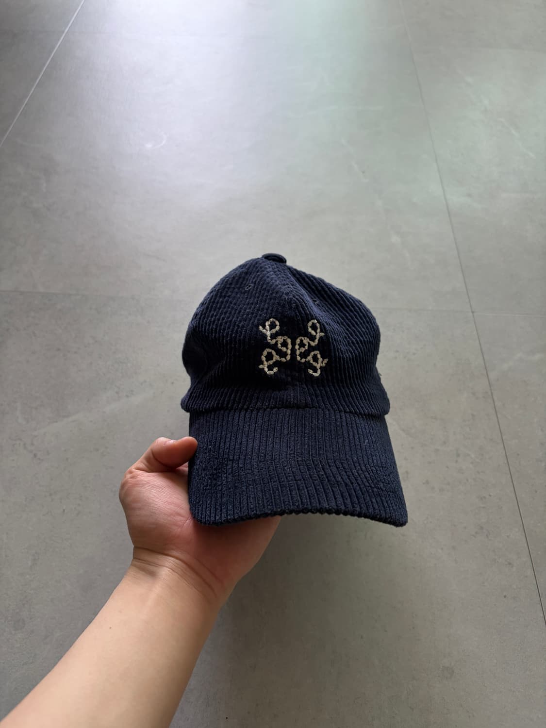 999휴머니티 코듀로이 볼캡 네이비 상품이미지1
