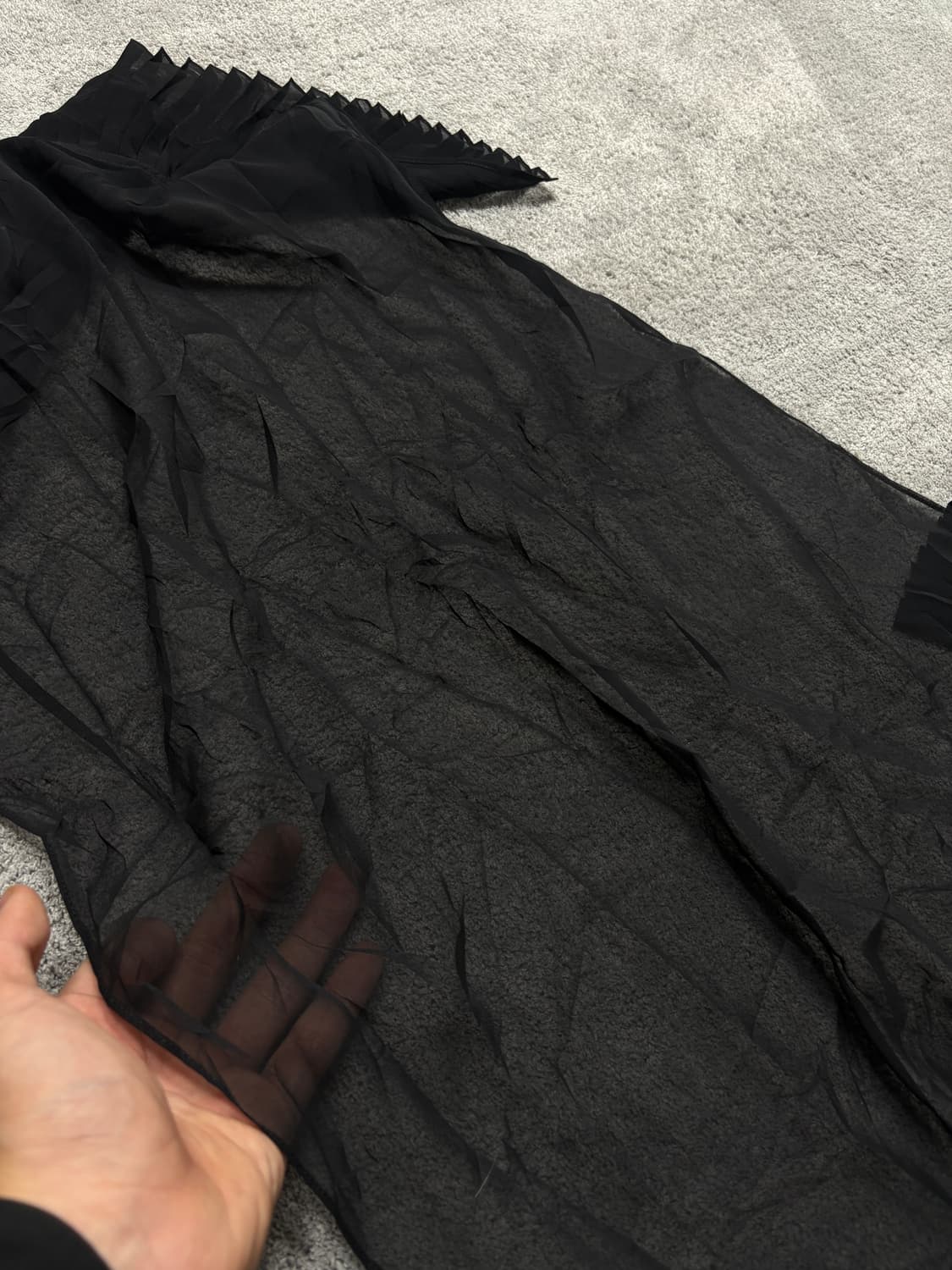 Vintage punk vkei mood silky scarf 상품이미지3