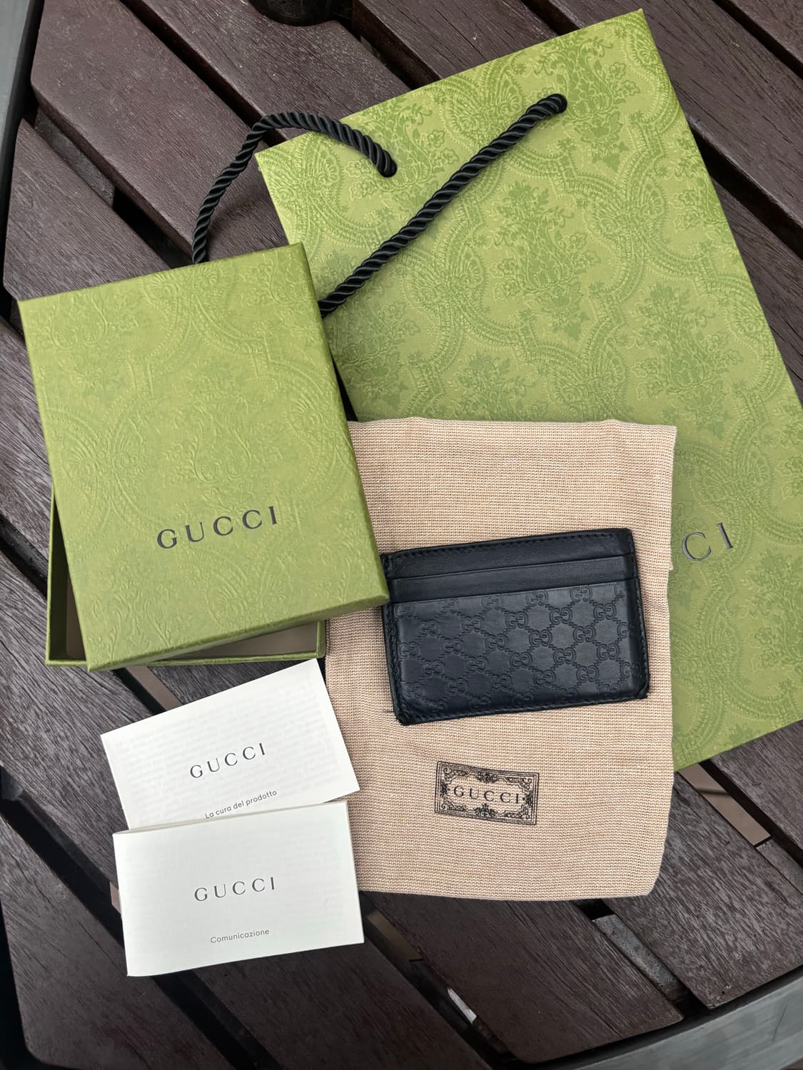 구찌 카드지갑 풀박스 상품이미지1