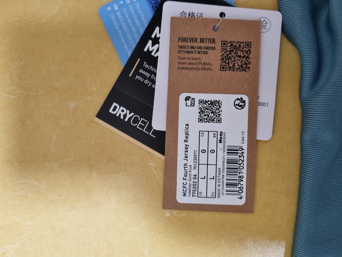 맨시티 오아시스 유니폼 US L사이즈 새상품 상품이미지2