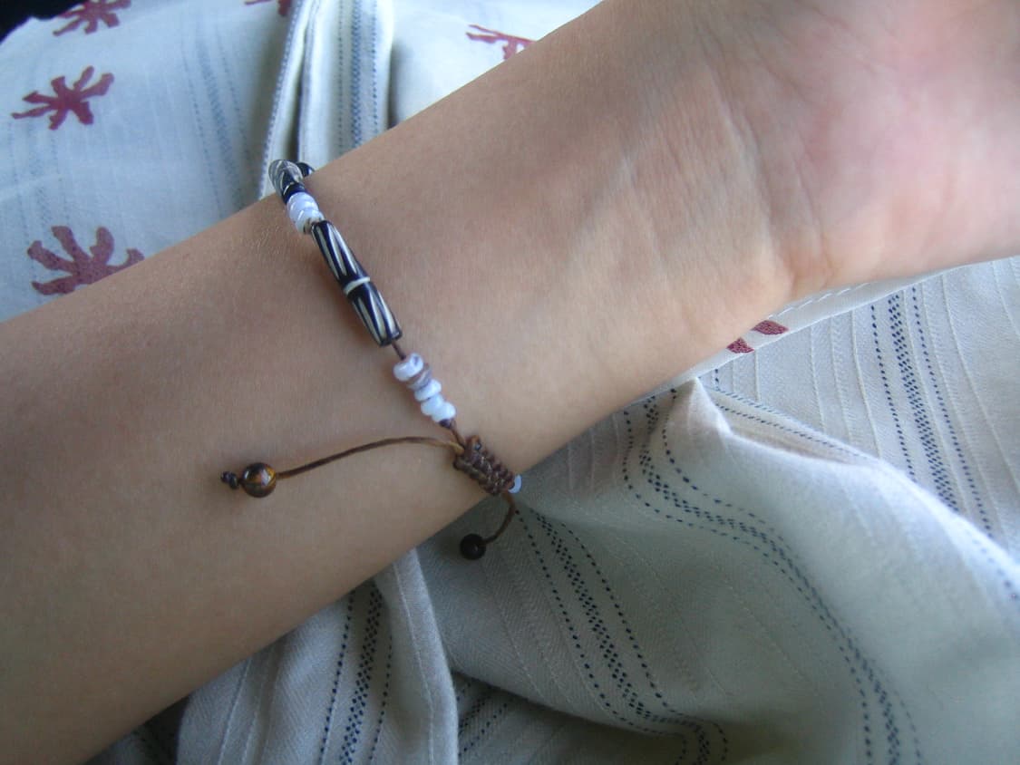 black mist bracelet 블랙 미스트 팔찌 길이조절 매듭 상품이미지3