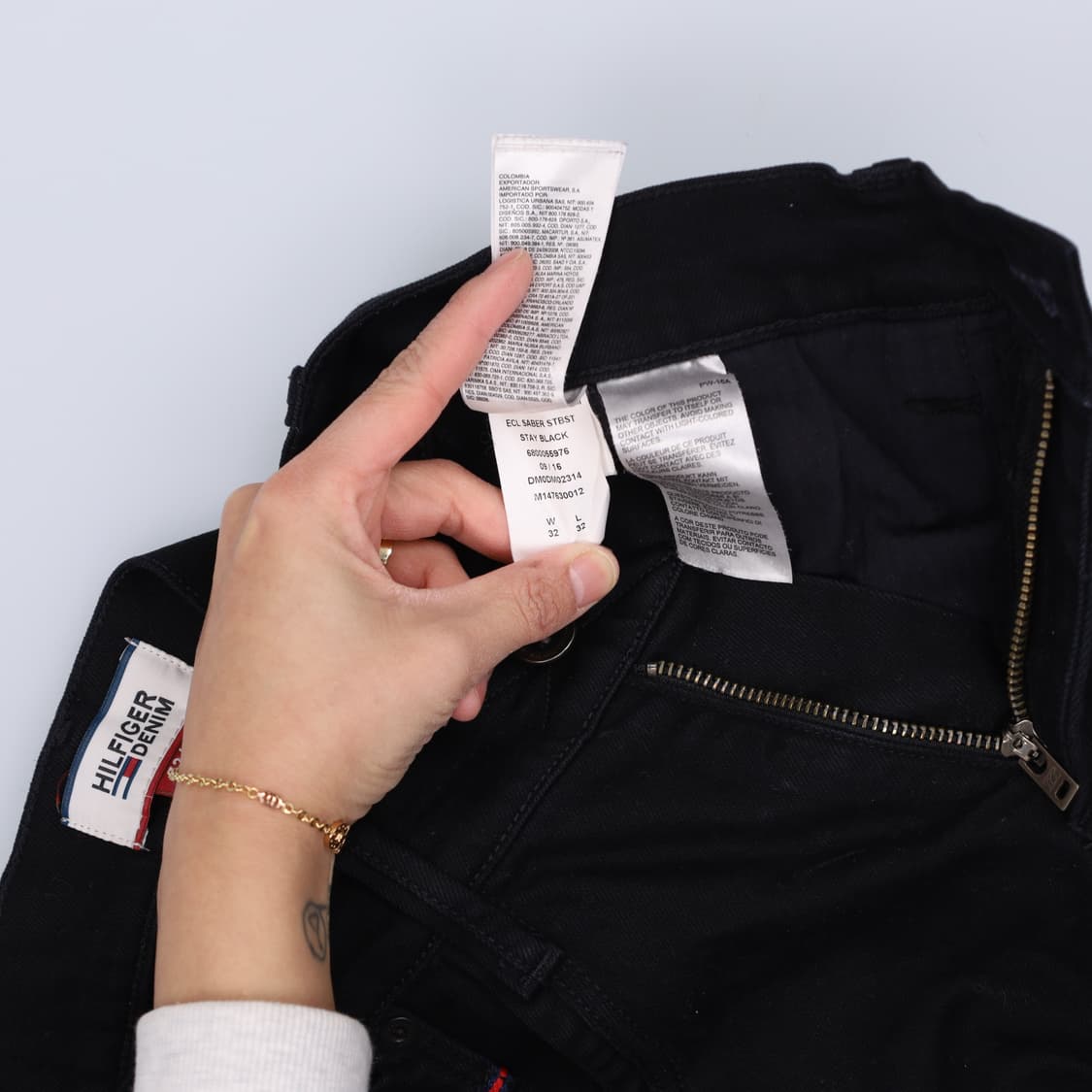 32/32 타미힐피거 블랙진 팬츠 0311H1 상품이미지5