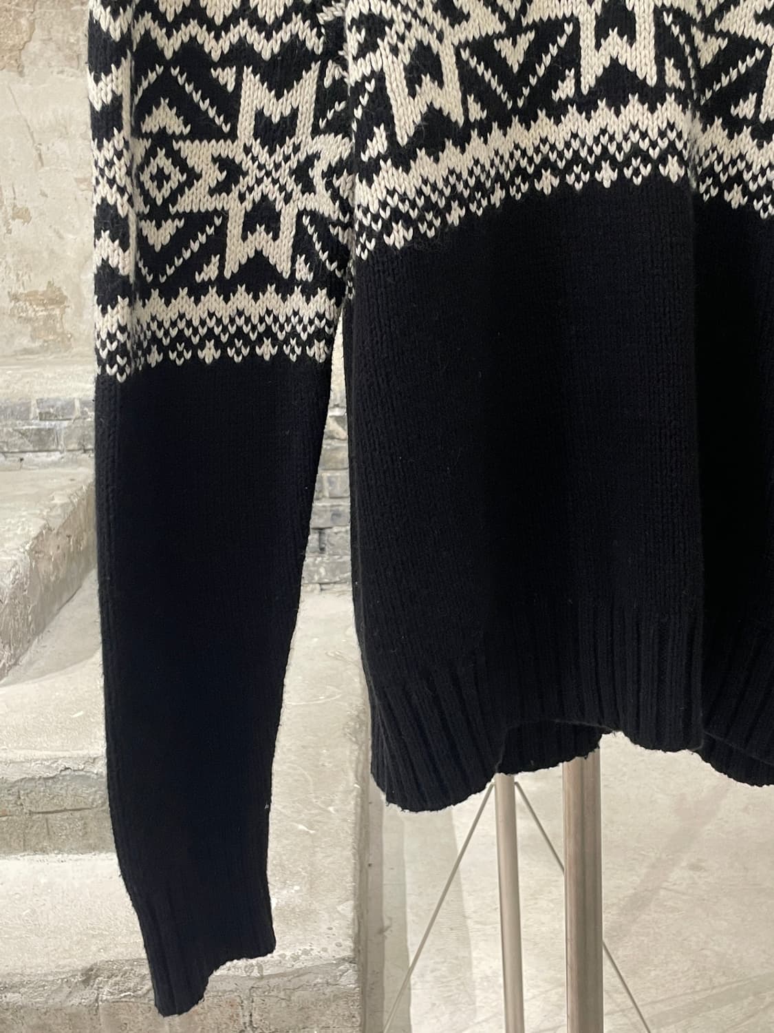 폴로 랄프로렌 블랙 노르딕 쿼터 집 숄 카라 스웨터 상품이미지4