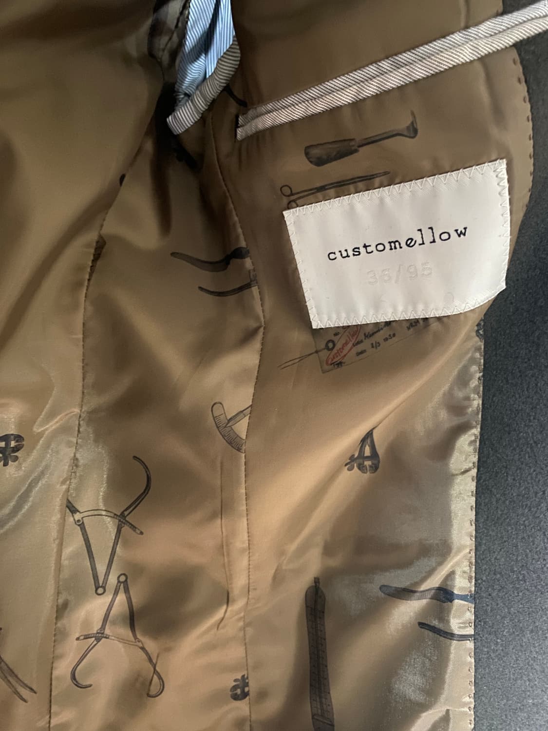 커스텀멜로우 브라운 싱글코트 상품이미지3