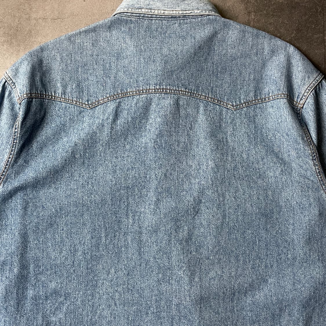 KIABI 키아비 빈티지 코튼 데님 웨스턴 셔츠 A00628 상품이미지8