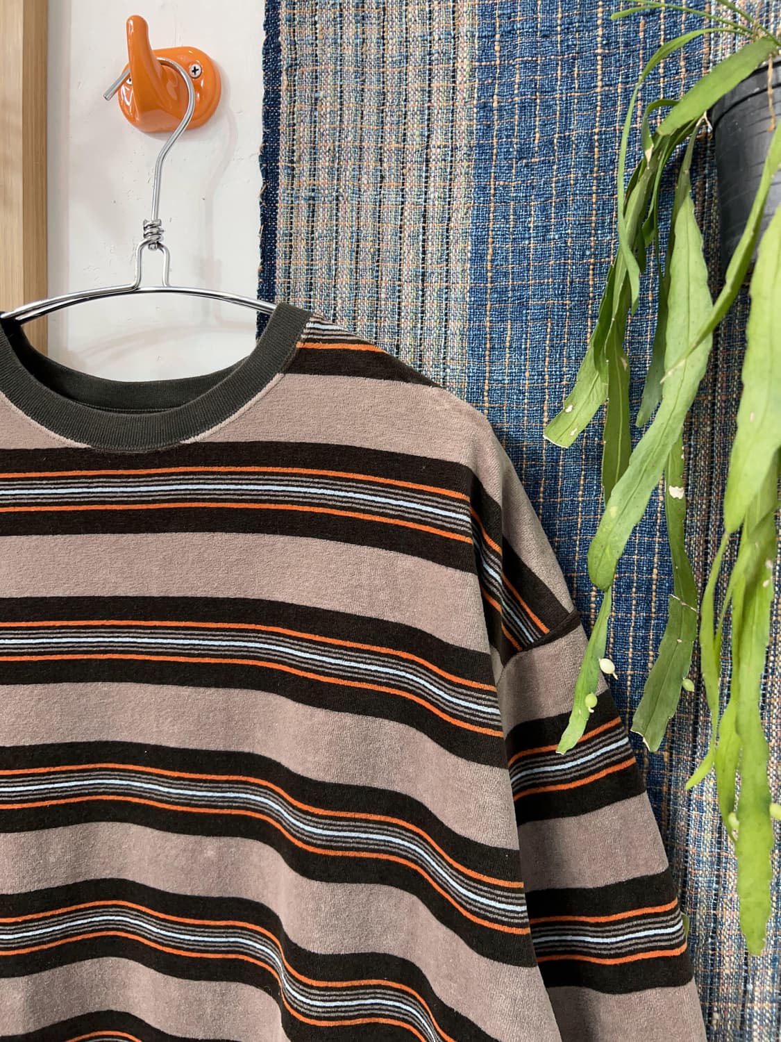 BEAMS   Velvet Touch Stripe Long Sleeve  상품이미지3