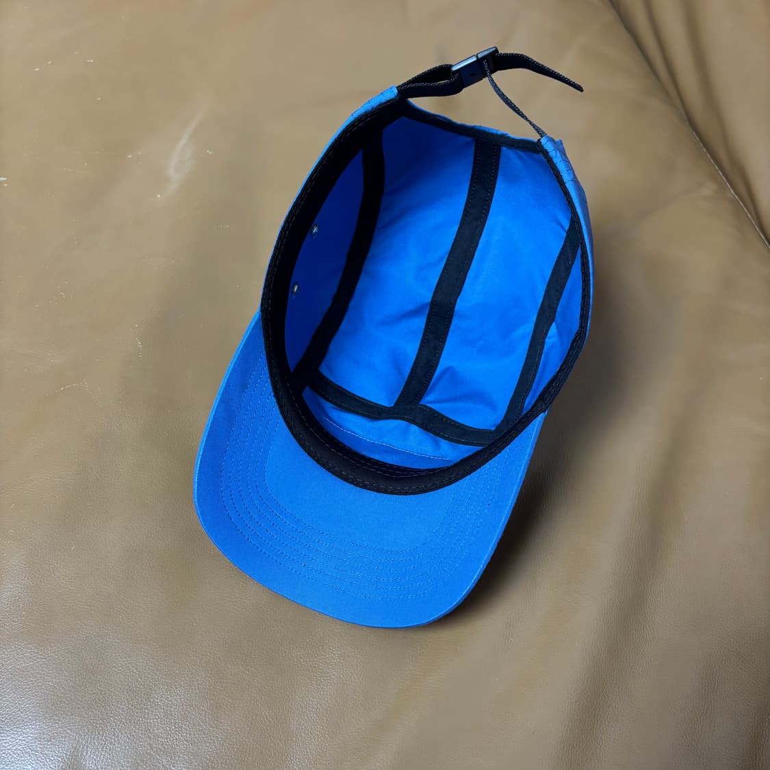 슈프림 캠프캡 모자 박스로고 리버스드 라벨 로얄 블루 상품이미지6