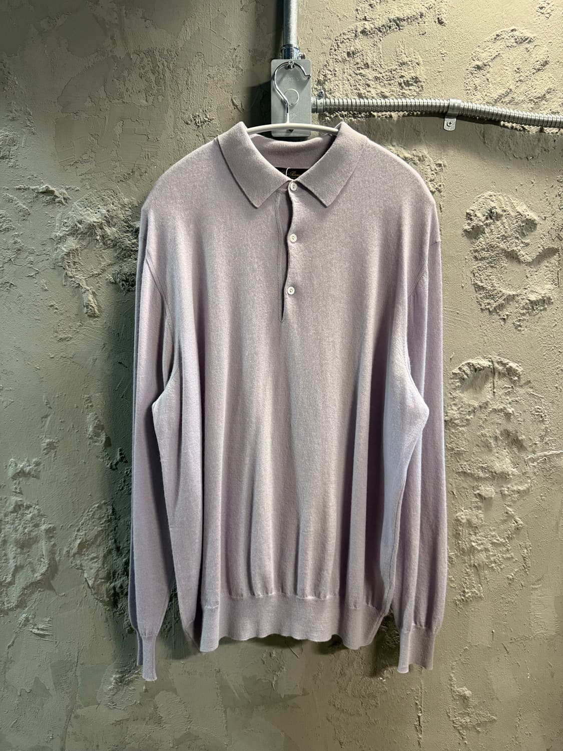 로로피아나 LORO PIANA 캐시미어 니트 폴로 라벤더 54 상품이미지1