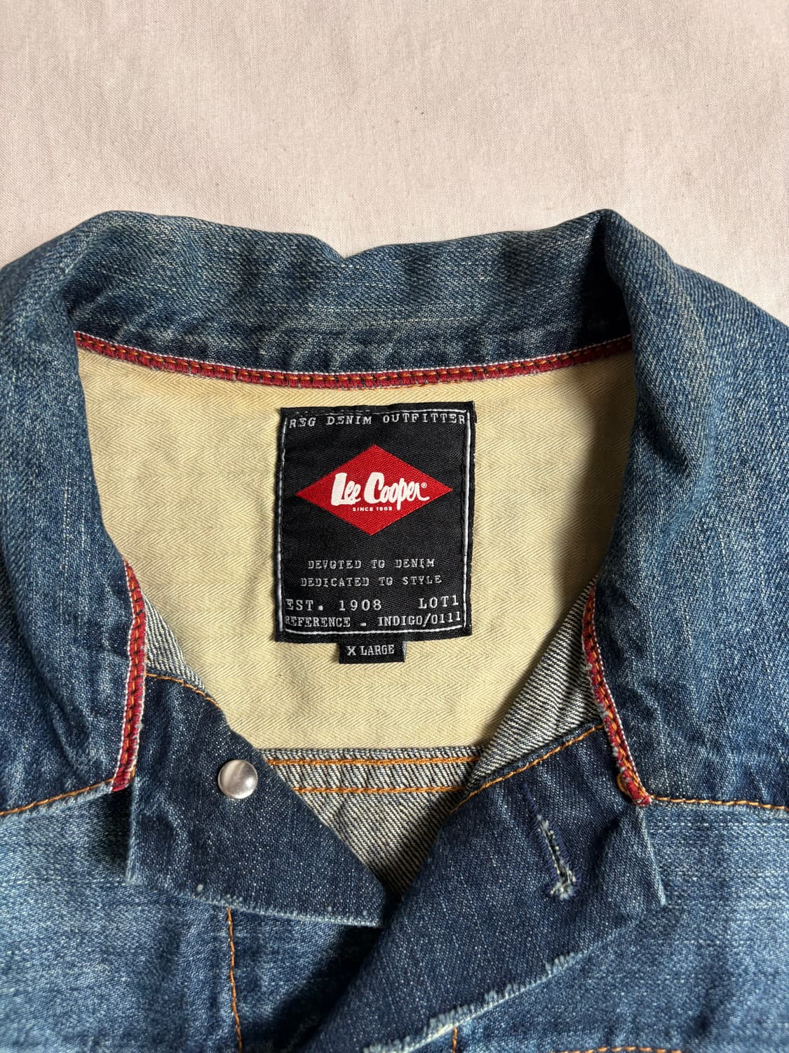 Lee Cooper 리쿠퍼 데님 트러커 자켓 XL 상품이미지3