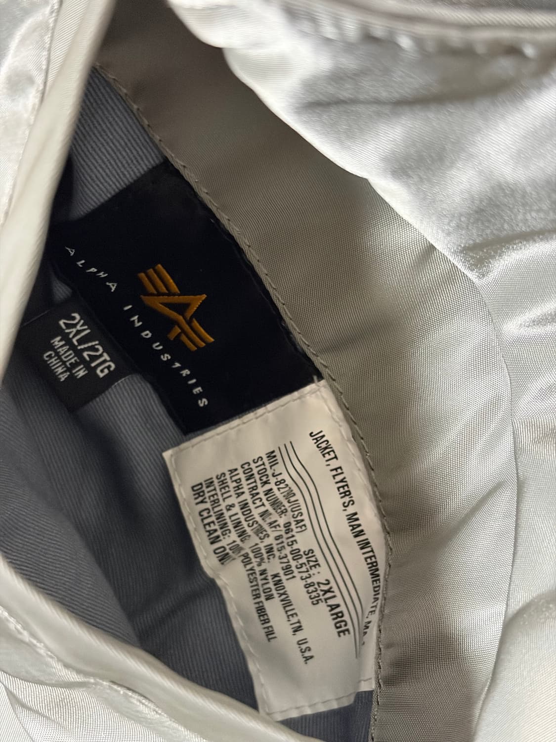 알파인더스트리 MA-1 (2XL) 상품이미지7